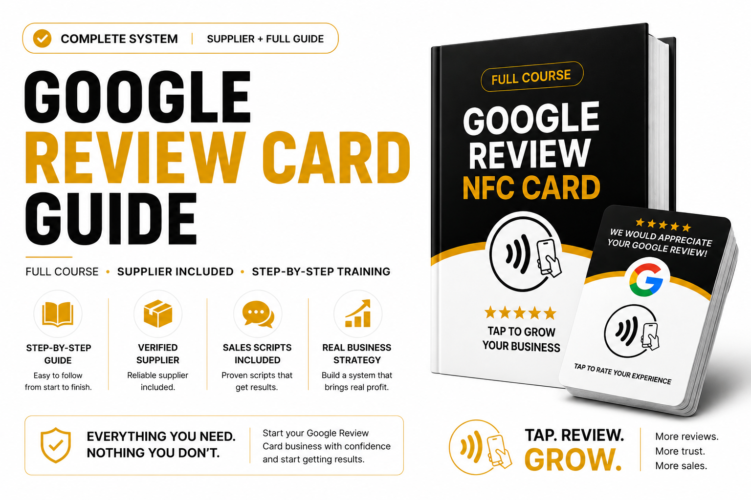 Google Review Card Method — Supplier + Step-by-Step Guide